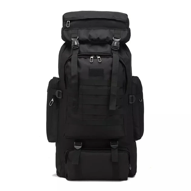 Рюкзак военный с системой Molle 80 л Черный (2549773022)