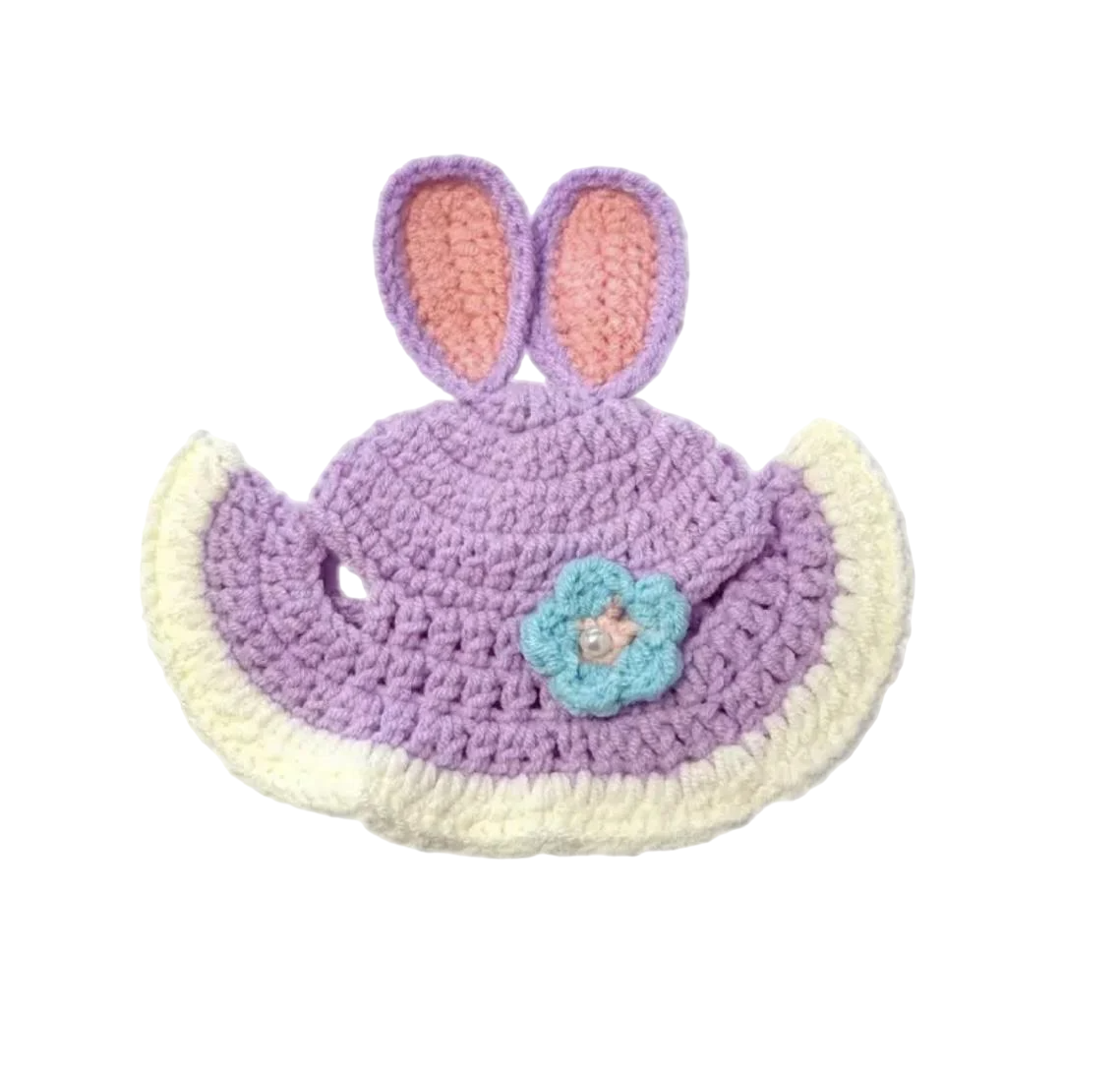 Шапка для кошек и собак Bunny Purple (65465544)