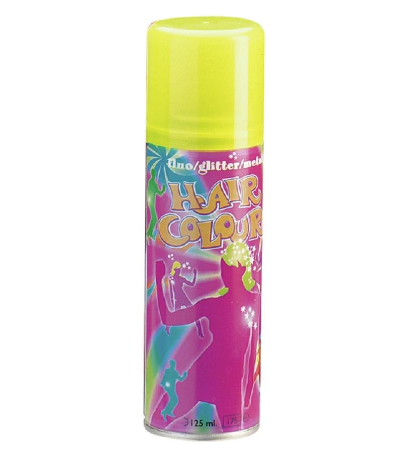 Спрей фарба для волосся Sibel Fluo Hair Color флуоресцентний 125 мл Жовтий (230000-20)