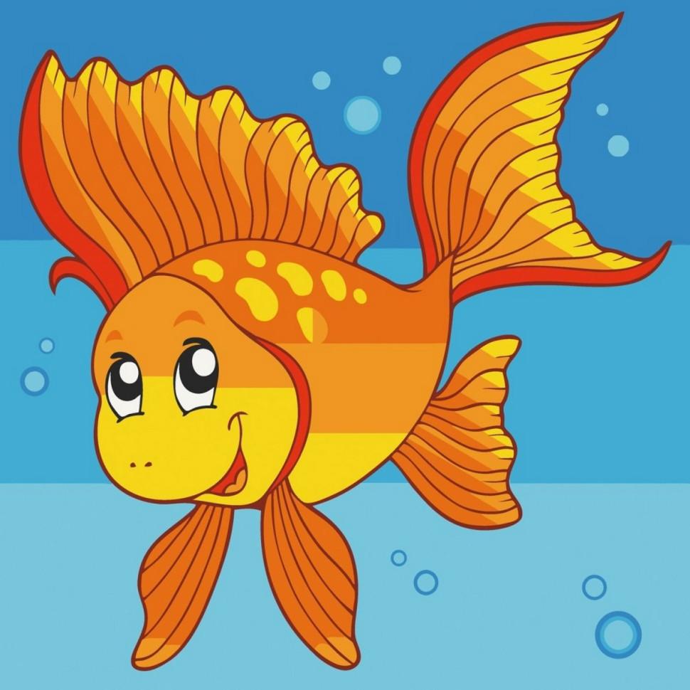 Картина по номерам ART CRAFT Рыбка 30x30 см без коробки (ACR-15033-AC)