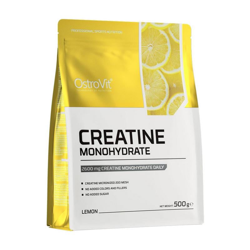 Креатин моногидрат без сахара OstroVit Creatine Monohydrate 500 г Лимон