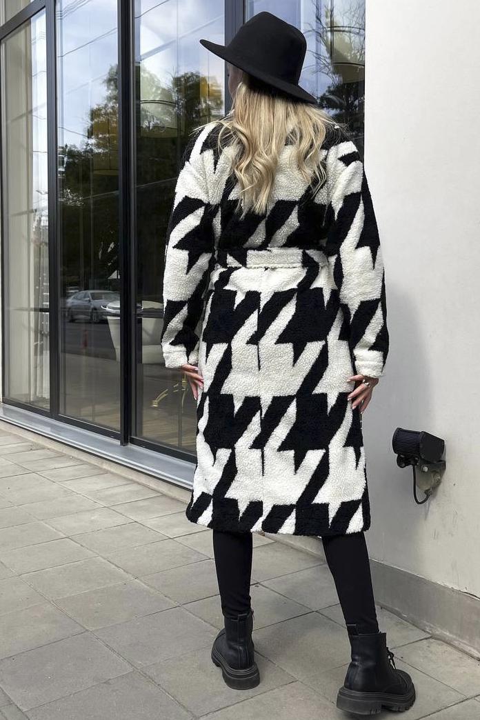 Пальто жіноче тедді S Чорний (193379) - фото 4