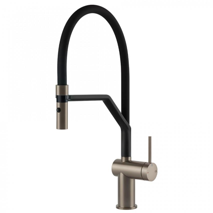 Смеситель для кухни Gessi Inedito 60429149 с гибким изливом Черный (195908)
