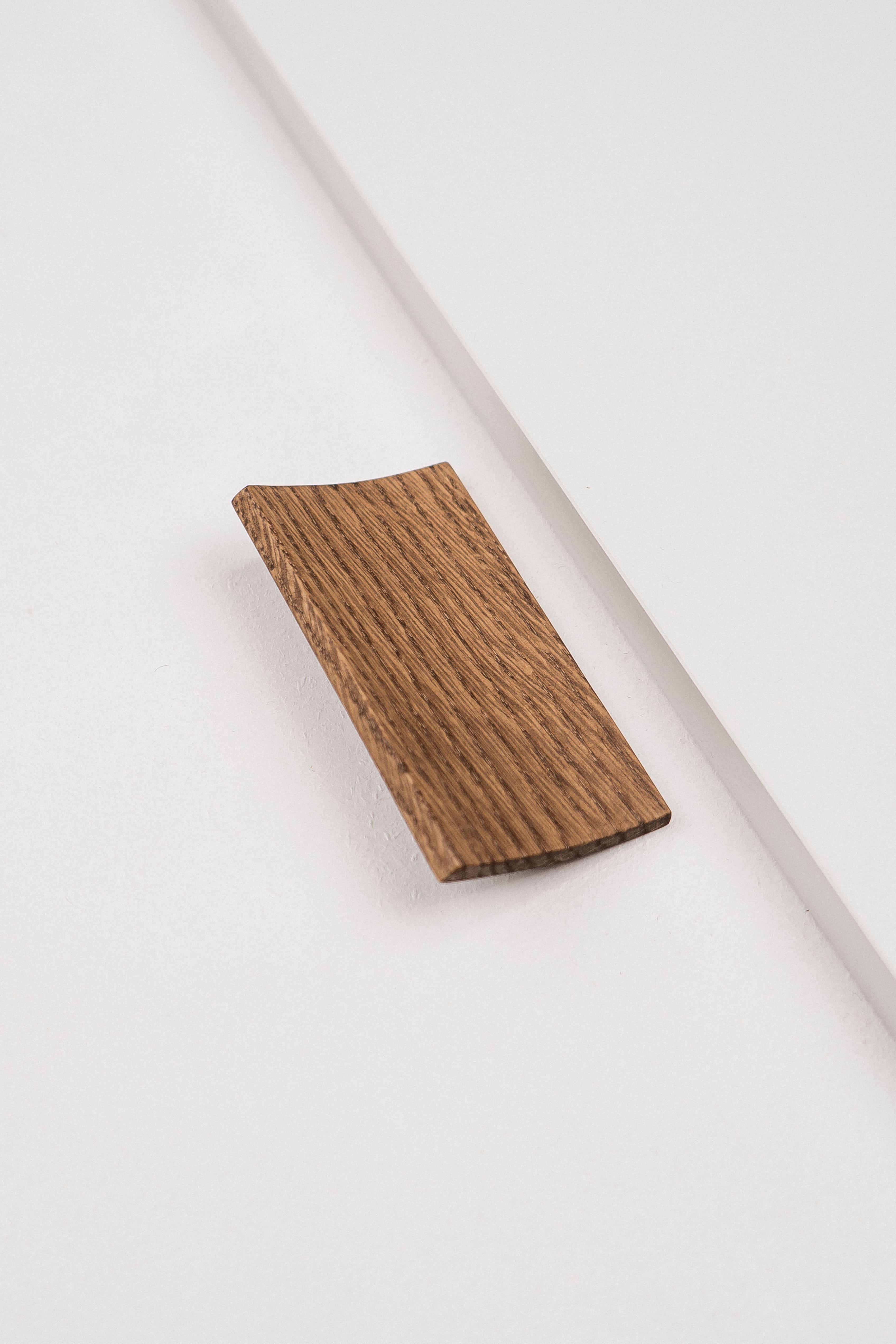 Мебельная ручка-планка Plank из дуба 100 мм Полисандр (PLANK-100-PALISANDER)