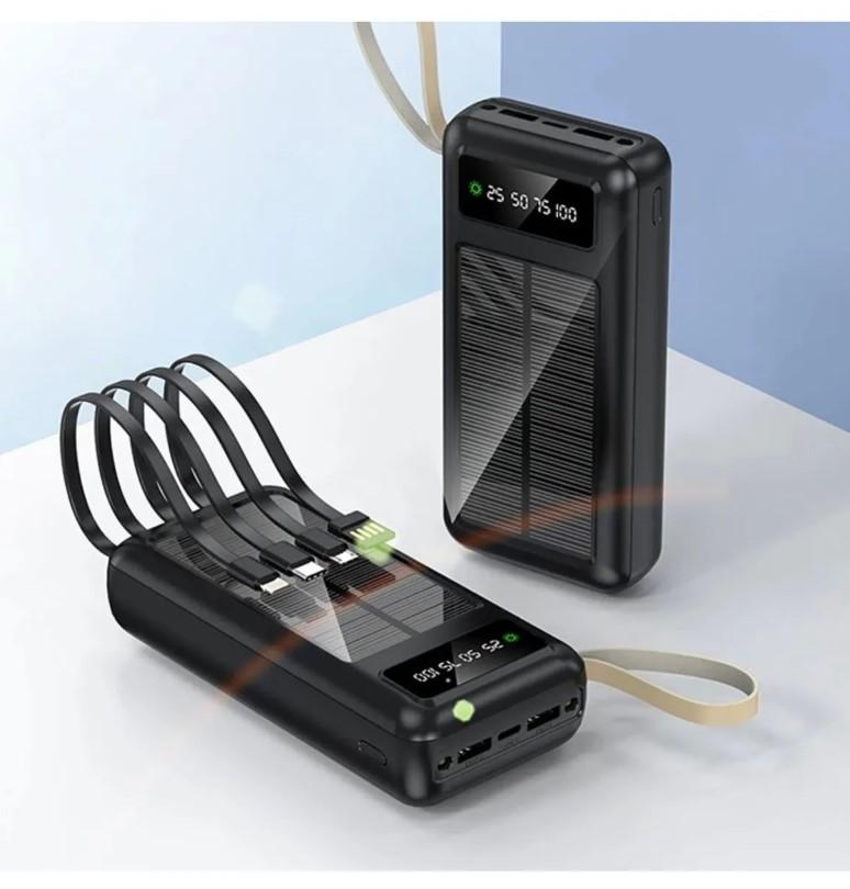 Повербанк Powerbank ACL PW61 SOLAR Type-C/Lighting/Micro/USB 30000 mAh Black - фото 4