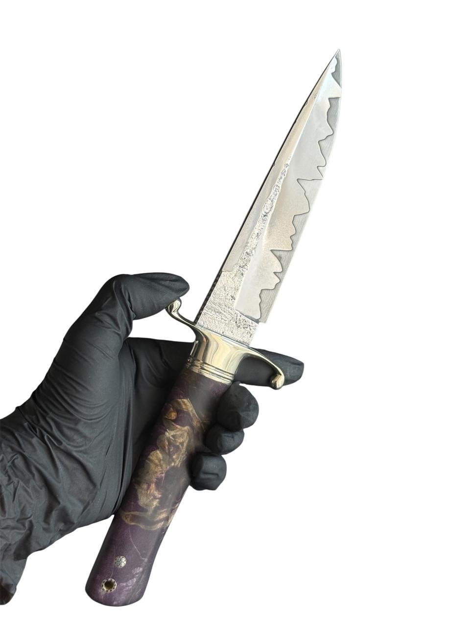 Нож финка сталь Gorillas BBQ ламинат м398 с 95х18 (KN197) - фото 3