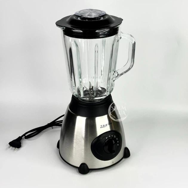 Блендер стационарный ZepLine со стеклянной чашей 1,5 л/2000 Вт с 5 скоростями (ZP-0081D1) Блендер стационарный ZepLine со стеклянной чашей 1,5 л/2000 Вт с 5 скоростями (ZP-0081D1)