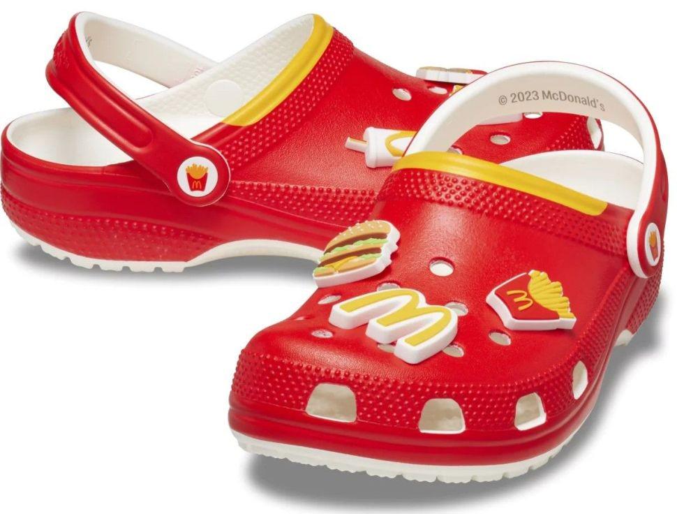Крокси жіночі Crocs McDonald's Classic Clog р. 37-38 Червоний (24468)