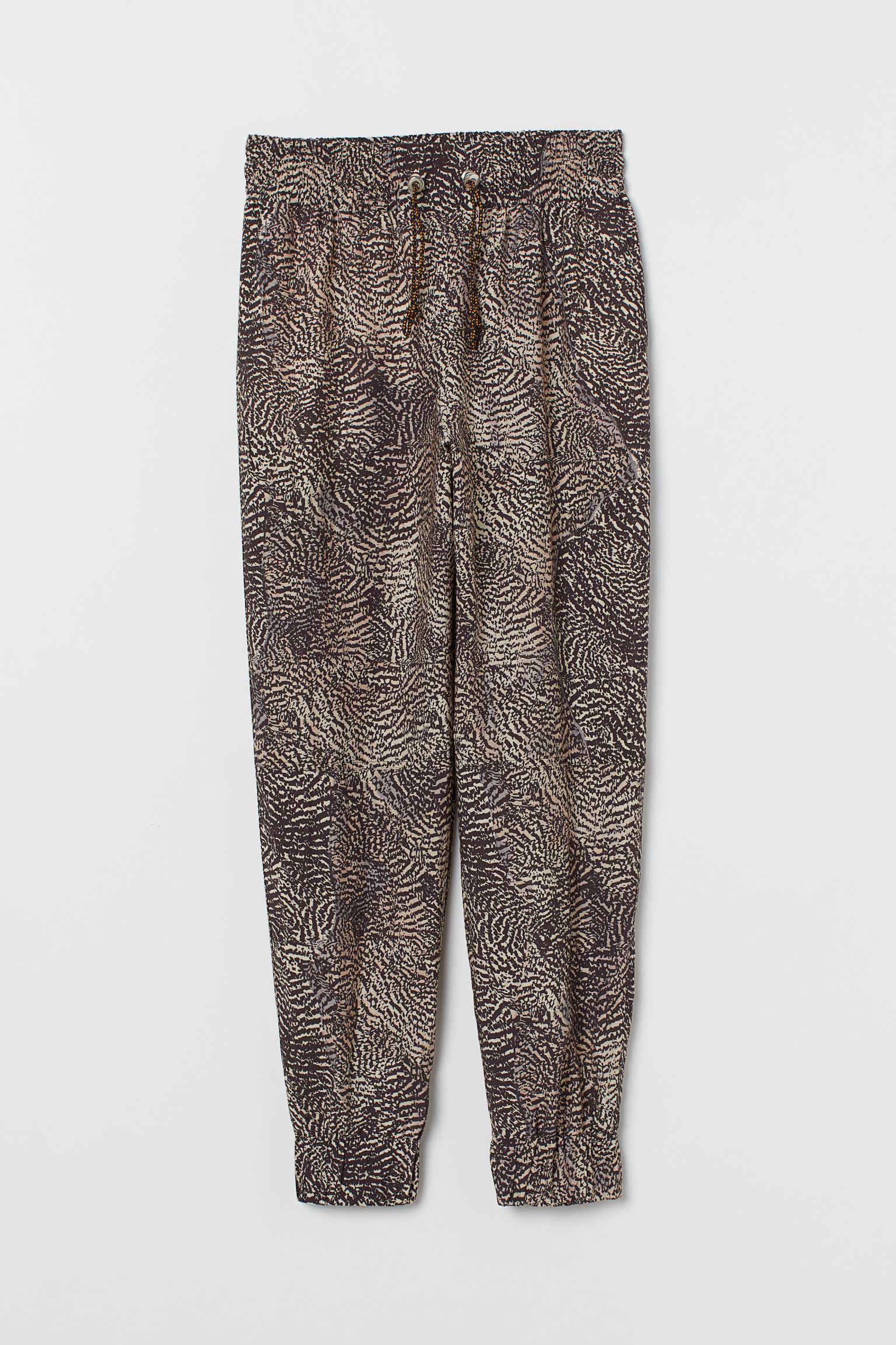 Брюки H&M M Коричнево-бежевый (18048077920)