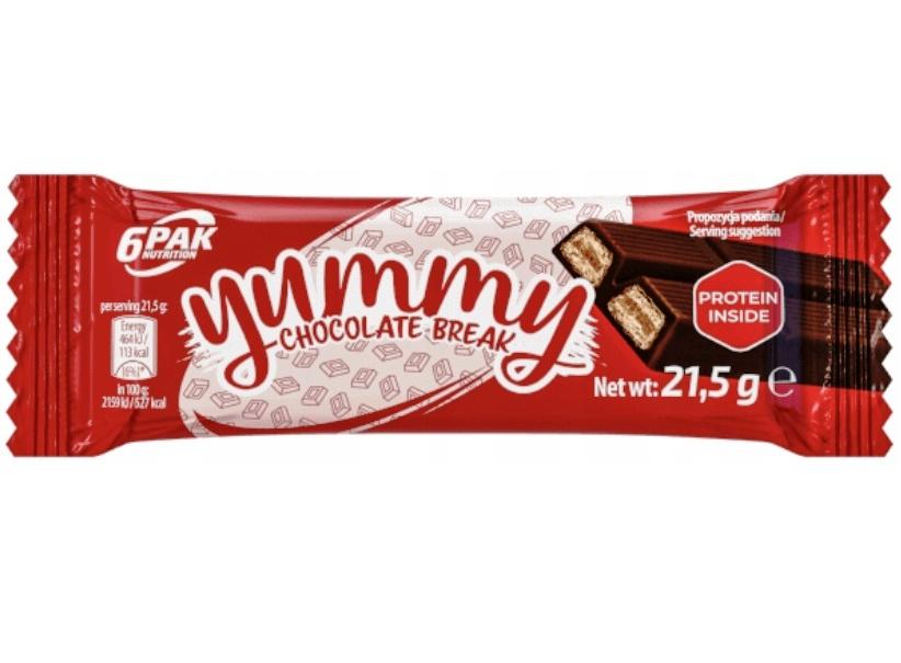 Углеводный батончик 6PAK Nutrition Yummy Chocolate Break 21,5 г