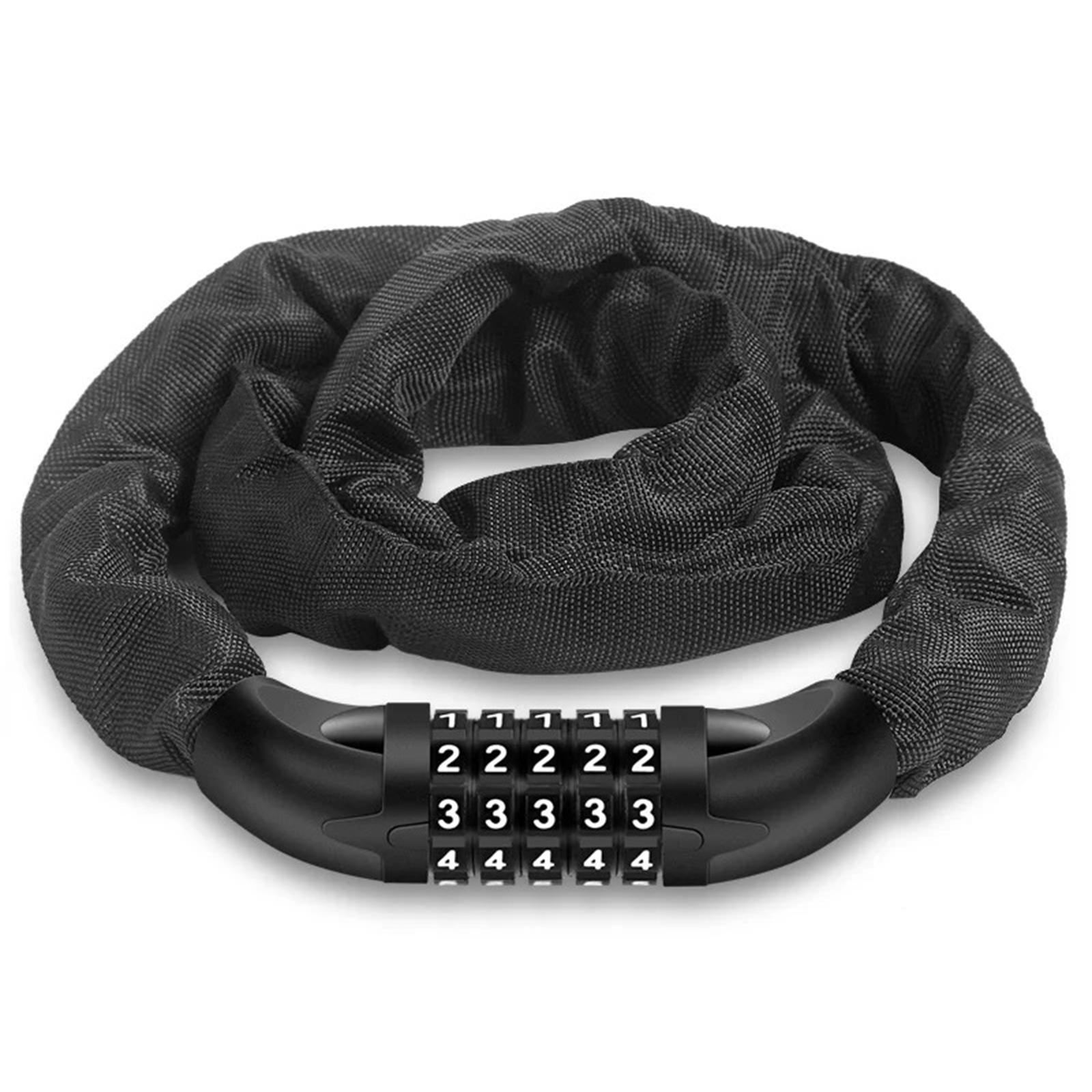 Замок велосипедный XunTing LC601 145 см Черный (XT-LC601-6985)