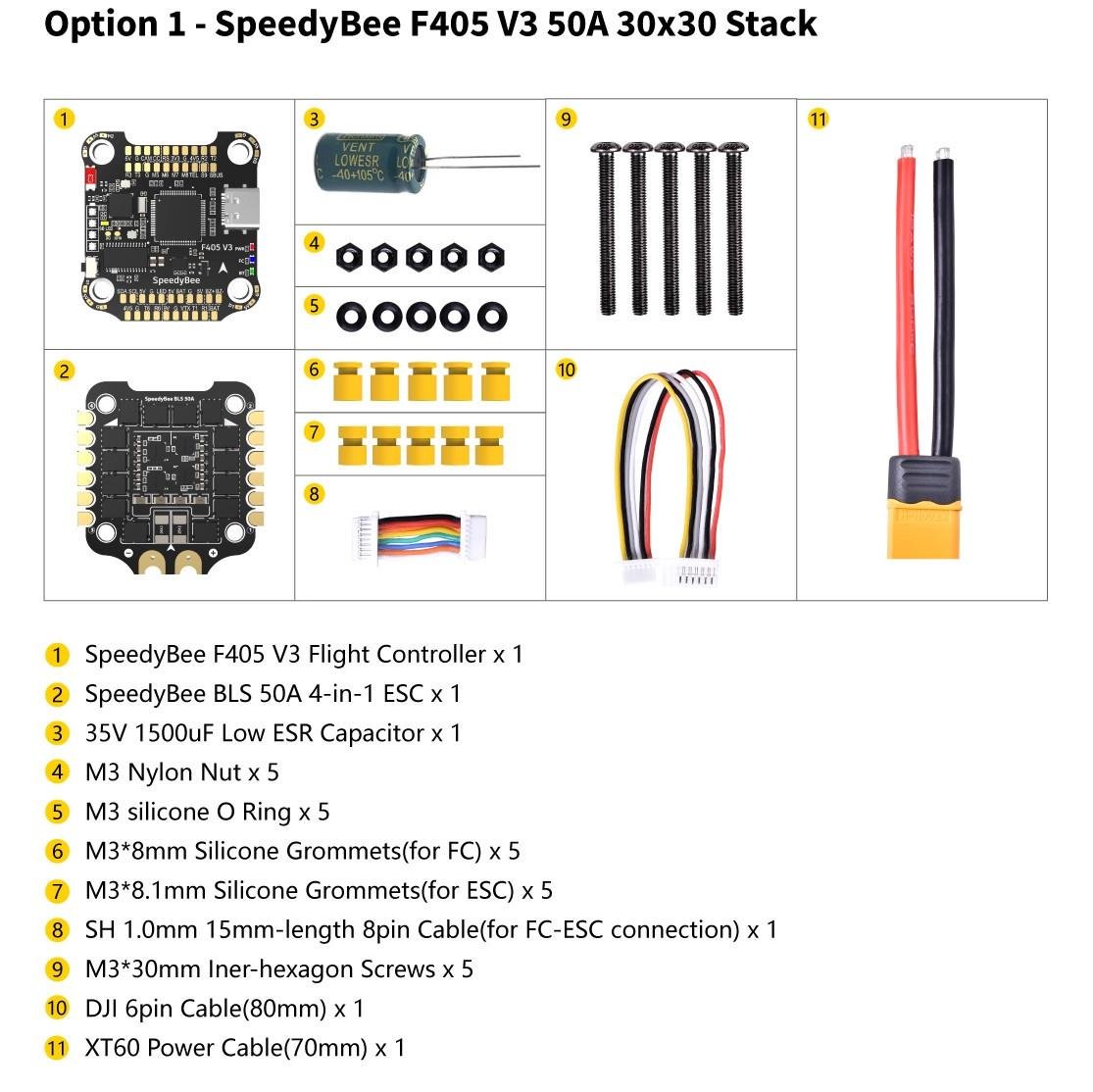 Політний стек SpeedyBee F4V3-50-STACK - фото 10