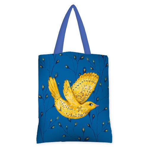 Сумка женская тканевая Presentville Желтая птица (SV 22U018 SI)