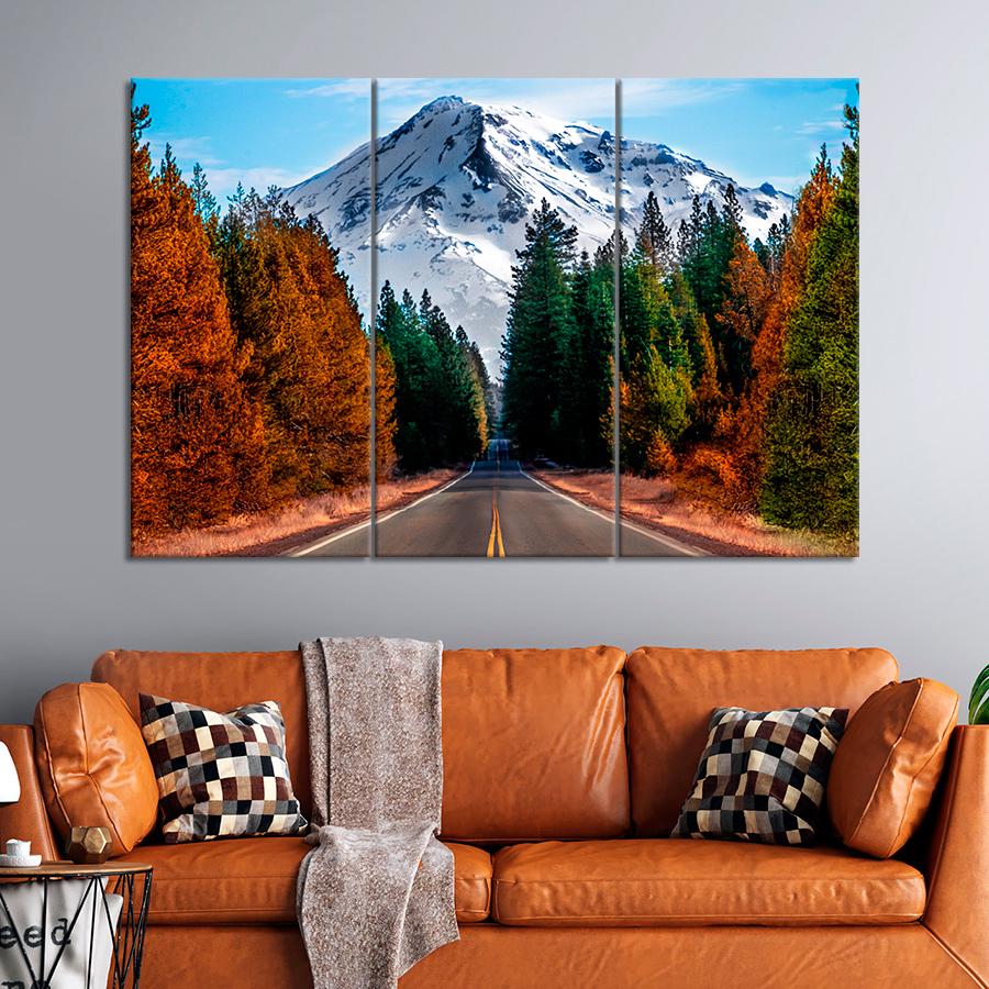 Картина природа Дорога в горы 156x100 см (A1147-3)