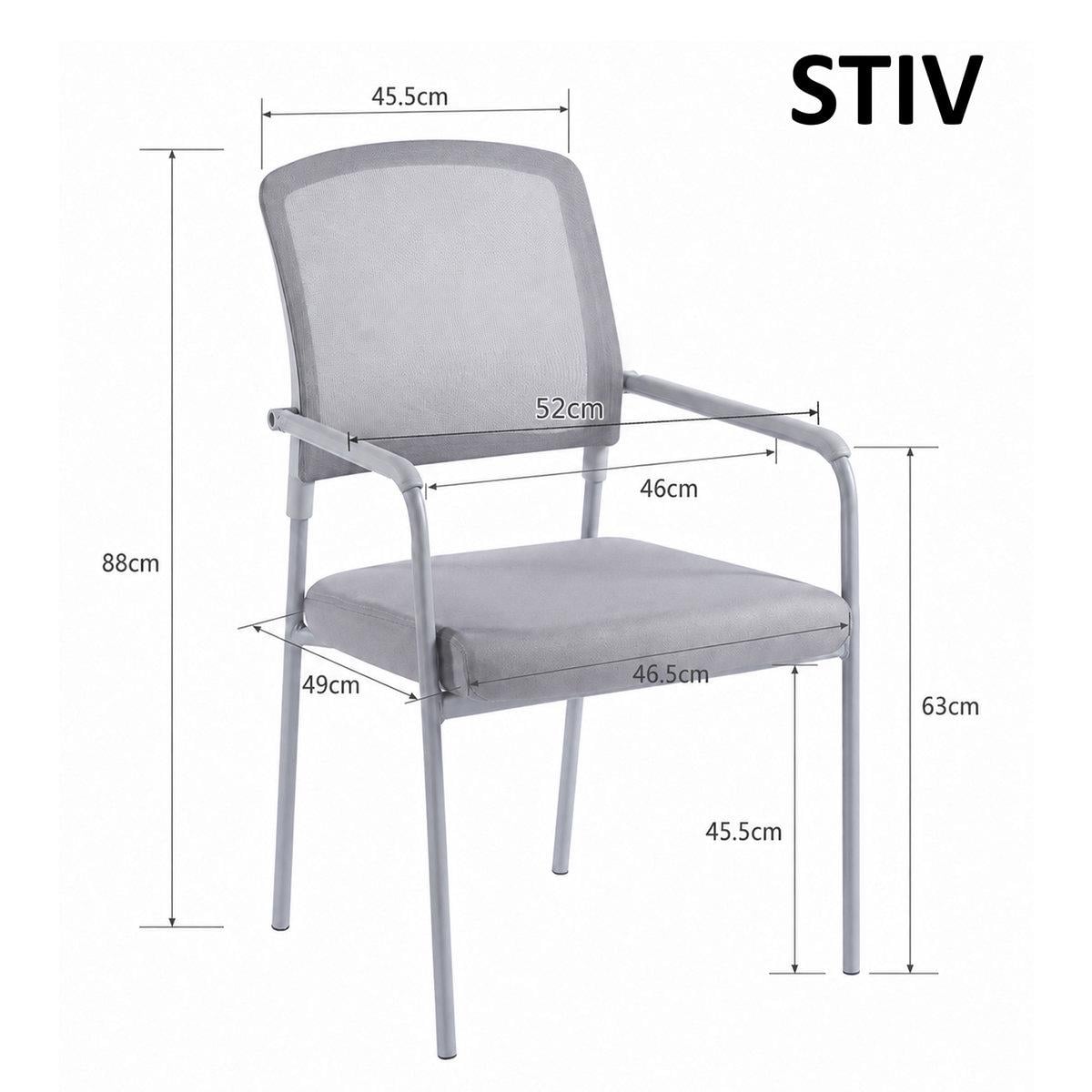 Стілець Intarsio STIV Сірий - фото 6 Стілець Intarsio STIV Сірий - фото 6