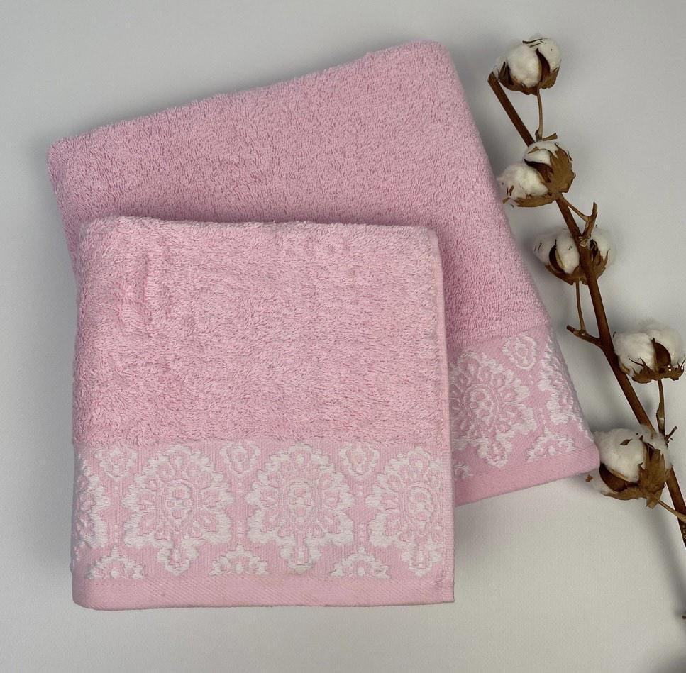 Набор полотенец Cottonize cod 101 2 шт. в фирменной коробке Розовый (CN23951)