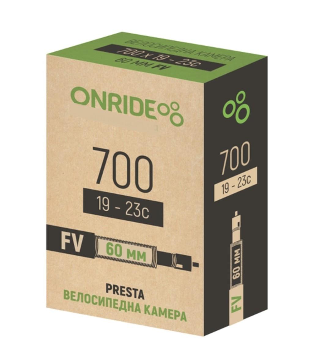 Камера велосипедная Onride 700x19/23С FV 60 мм