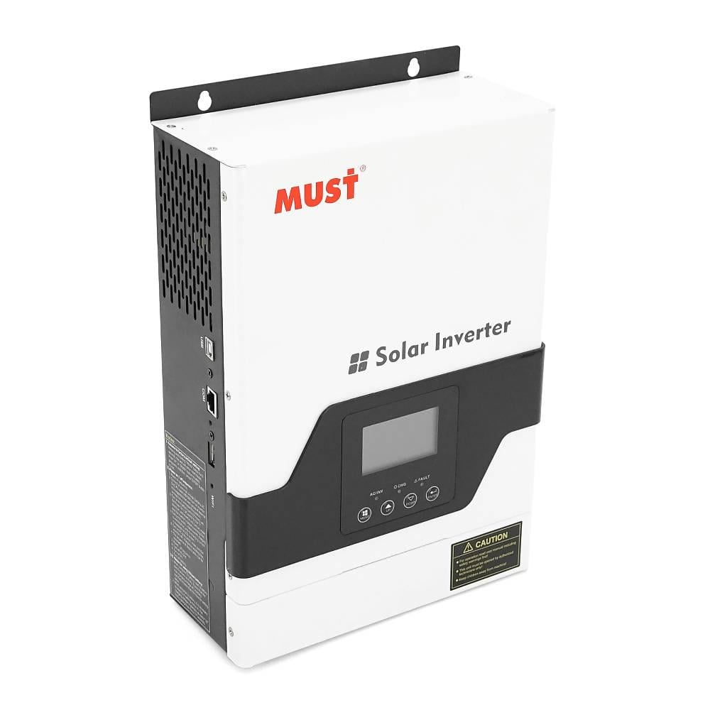 Джерело безперебійного живлення гiбрiдне Must PV18-1012VPM 1000W 12V 10-20A 170-280V MPPT 60А 105 Vdc 5,5 кг 225х355х92 мм (39812)