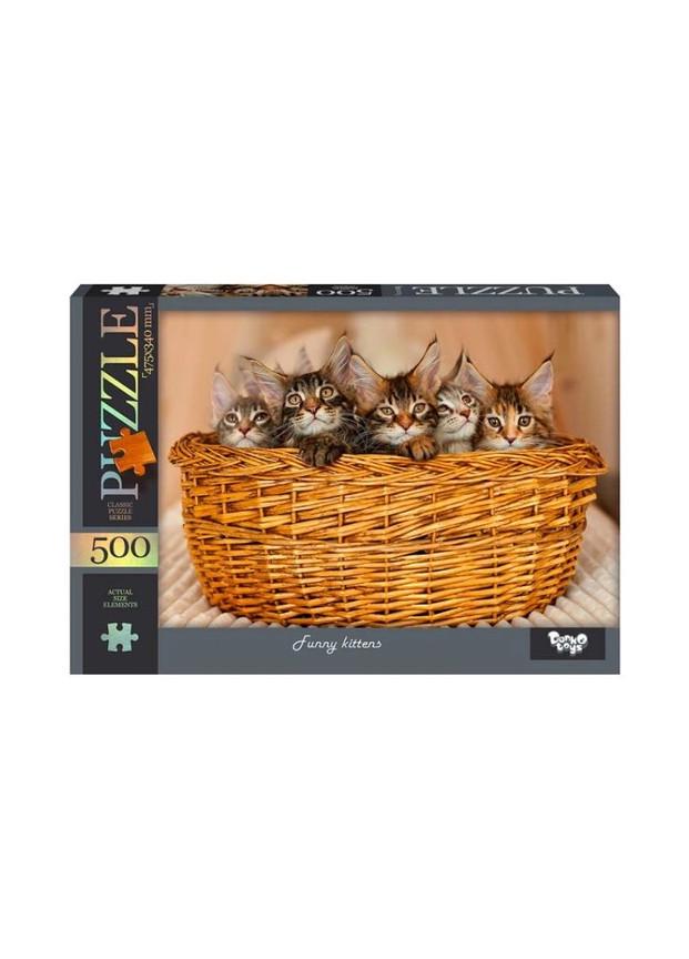 Пазлы детские Danko Toys Funny kittens 475х340 мм 500 элементов (C500-14-09)