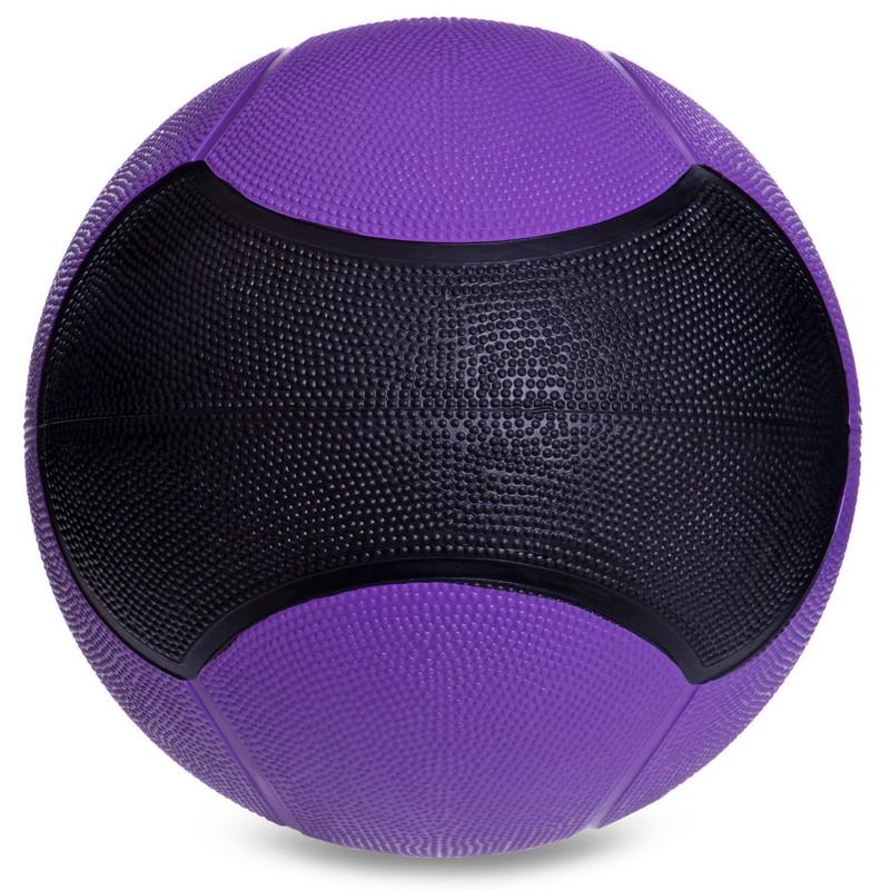 М'яч медичний медбол Zelart Medicine Ball FI-5121-5 5 кг Фіолетовий/Чорний (DR003480) - фото 3