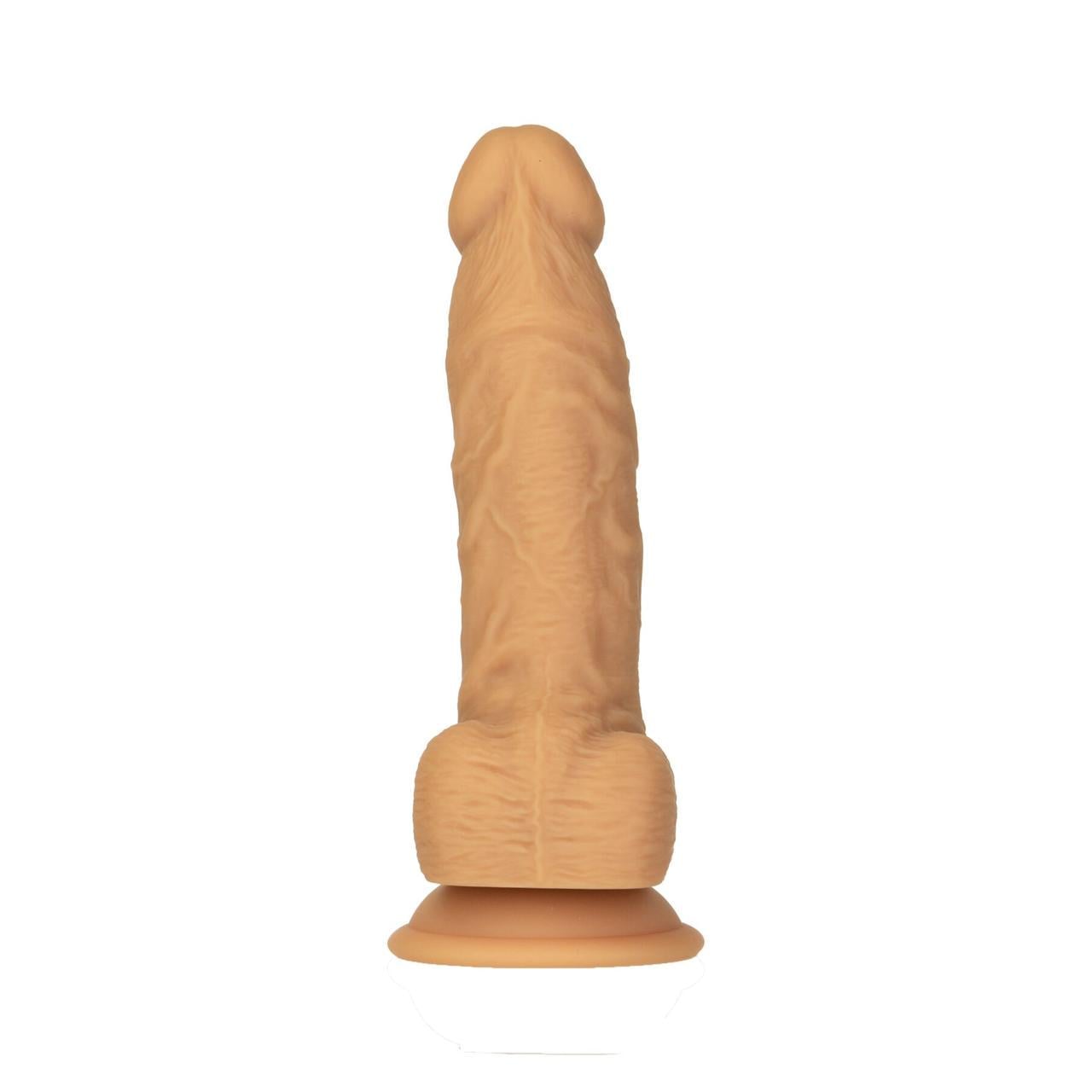 Фаллоимитатор ADDICTION Dual Density Silicone Dildo Caramel 8" присоска d 4,3 см с вибропулей (2179368024)