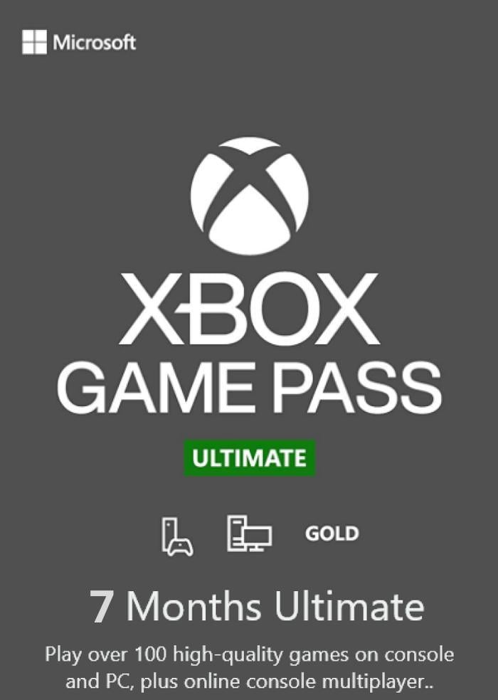 Электронный код/подписка Xbox Game Pass Ultimate 7 месяцев Xbox One/Series для всех регионов и стран (83297336)