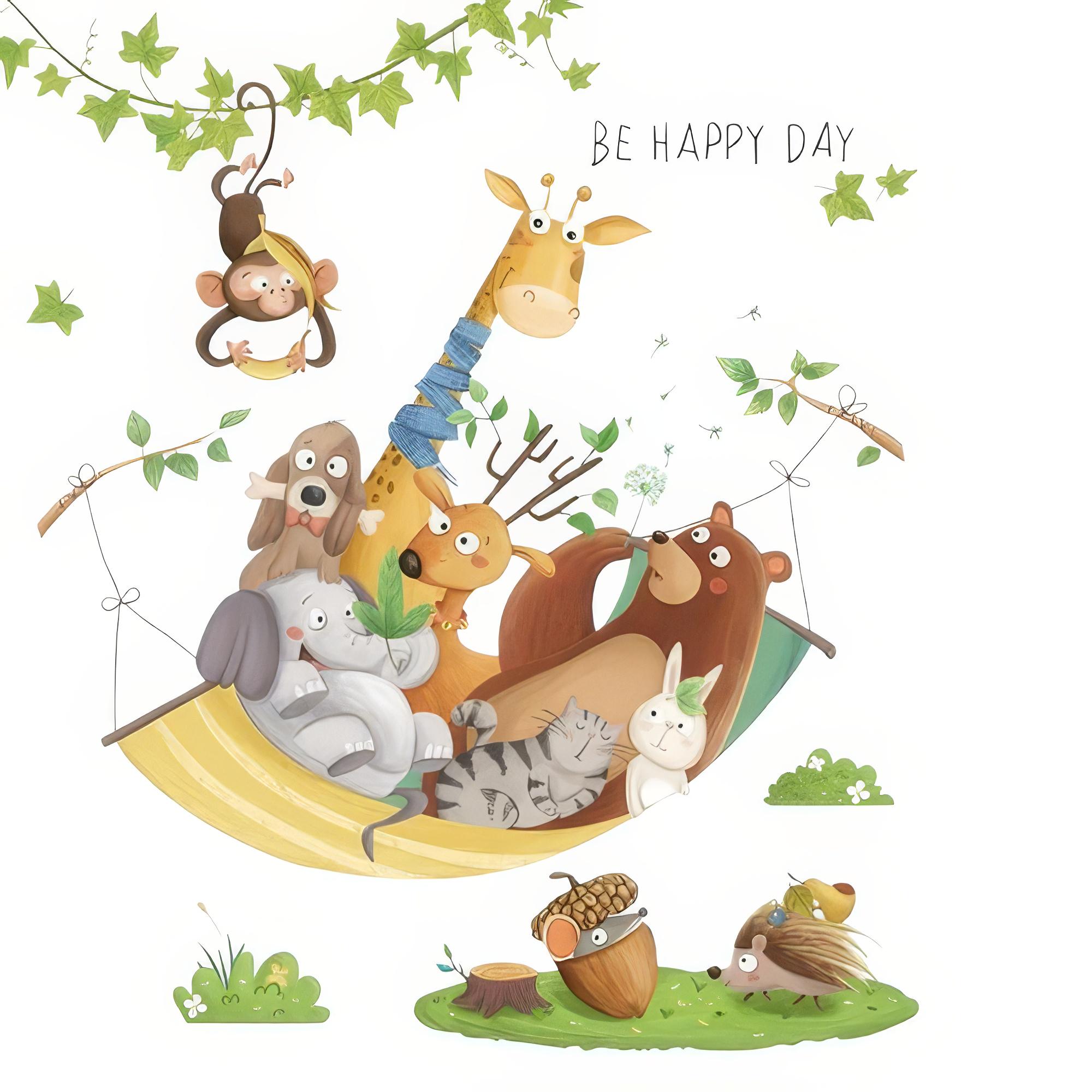 Набір вінілових наліпок Be Happy day в дитячу кімнату на стіну для хлопчиків і дівчаток 2 полотна 30х90 см Набір вінілових наліпок Be Happy day в дитячу кімнату на стіну для хлопчиків і дівчаток 2 полотна 30х90 см