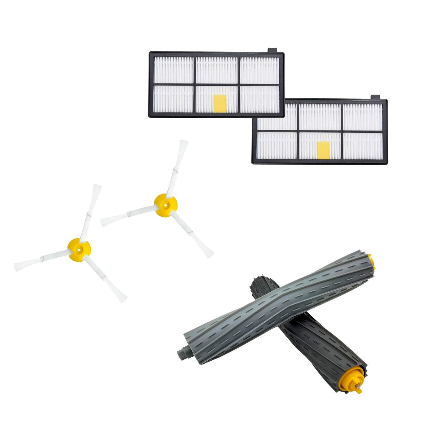 Набор фильтра воздушный НЕРА/боковые и основные щетки для робота-пылесоса Irobot Roomba 800/860/870/880/890/900/960/980 (FTRIN7)