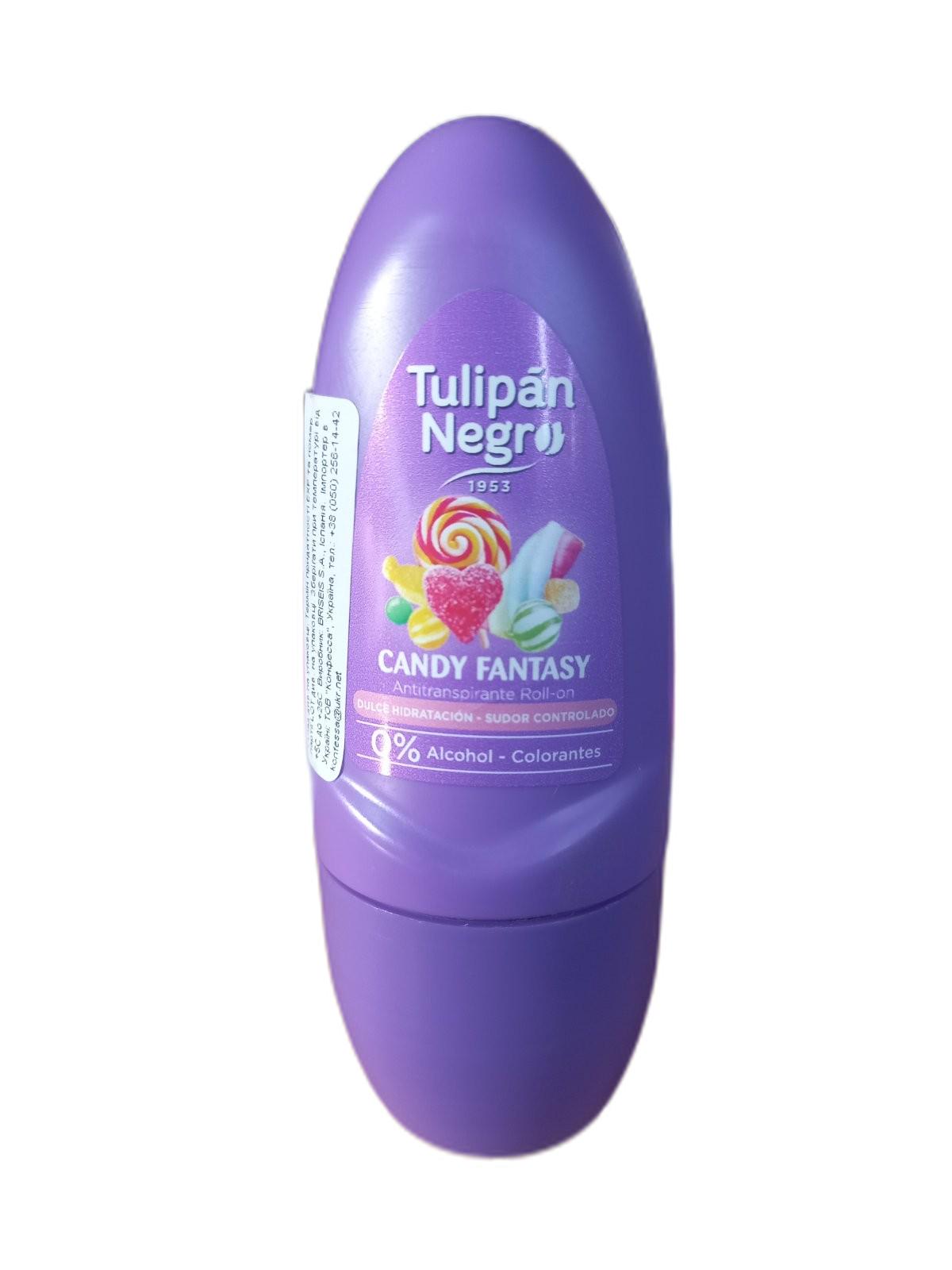 Дезодорант шариковый Tulipan Negro Candy Fantasy 50 мл (119474) Дезодорант шариковый Tulipan Negro Candy Fantasy 50 мл (119474)
