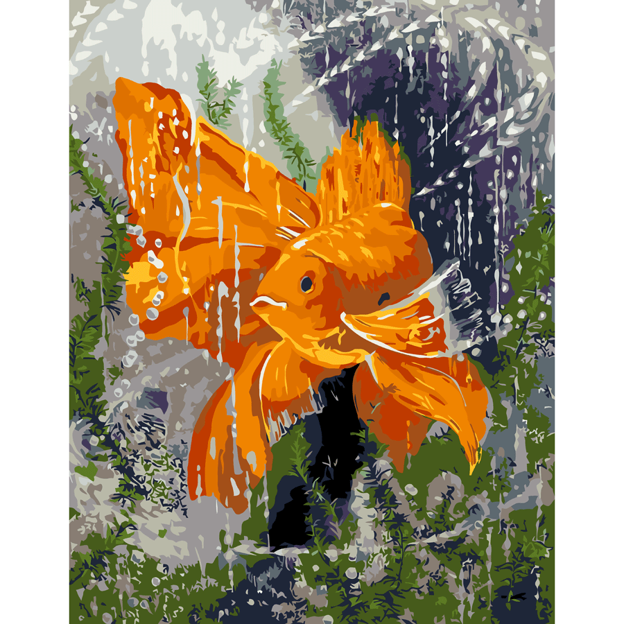 Картина по номерам Rosa Start Золотая рыбка 35x45 см в коробке (Az1-4823098525295)