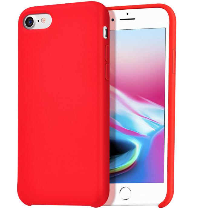 Силіконовий чохол-накладка Hoco Silicone Series for iPhone 7/8/SE 2020, Red Силіконовий чохол-накладка Hoco Silicone Series for iPhone 7/8/SE 2020, Red