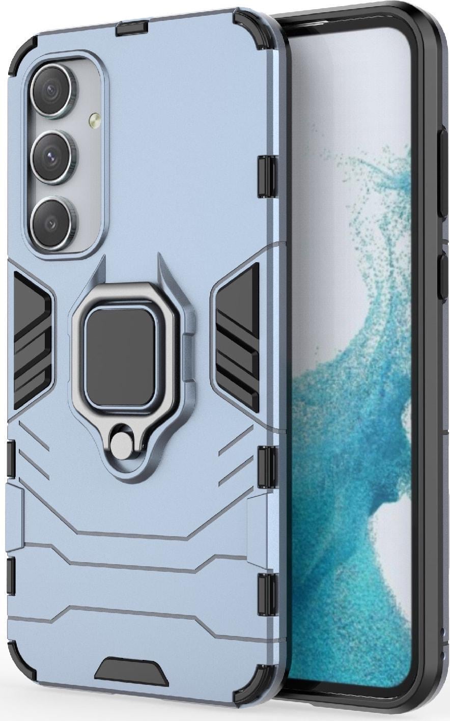Противоударный чехол Samsung Galaxy A55 A556 (подставка кольцо) Graphite (37814-40)