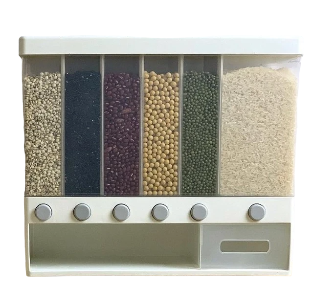 Диспенсер для сыпучих продуктов KO06-NT с дозатором на 6 отсеков (18965581)