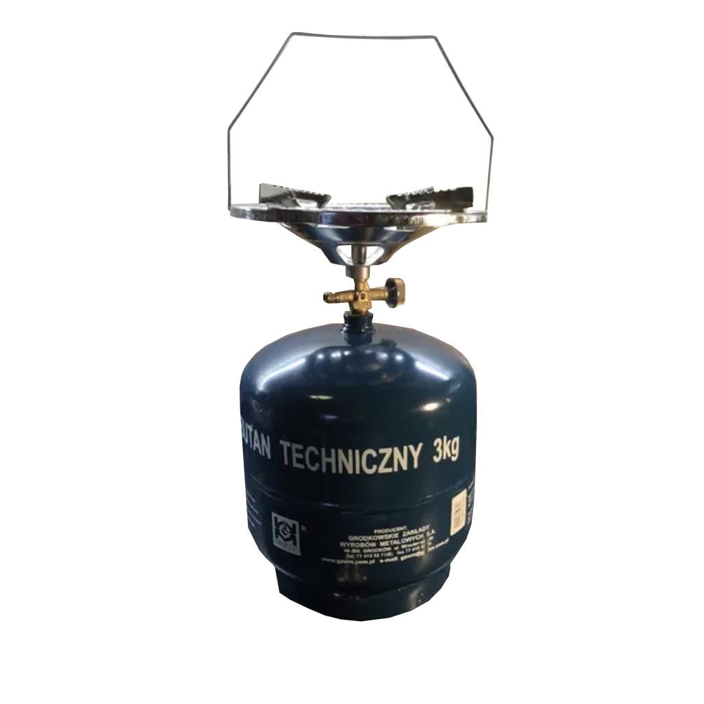 Газовый баллон 7,2 л 3 кг + портативная плита Bradas PropanButan 3KG