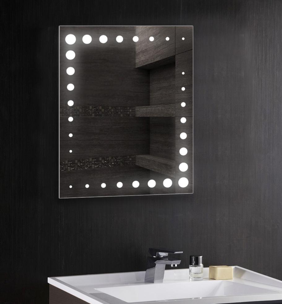 Дзеркало Dim Dzerkal SANTO з LED-підсвіткою 50х70 см (1215) Дзеркало Dim Dzerkal SANTO з LED-підсвіткою 50х70 см (1215)