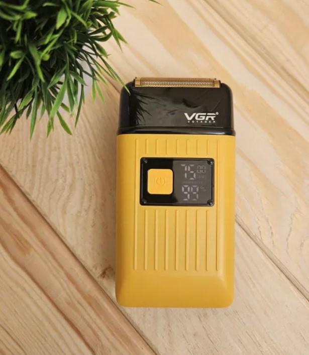 Шейвер беспроводной VGR V‑357 с триммером для бороды и усов Желтый (2390000030) - фото 15 Шейвер беспроводной VGR V‑357 с триммером для бороды и усов Желтый (2390000030) - фото 15