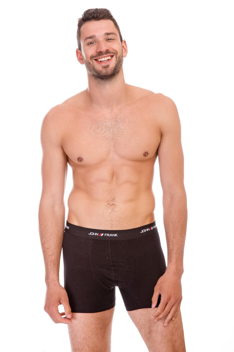Труси боксеры John Frank р. 48/M 3 шт. Черный (58833)