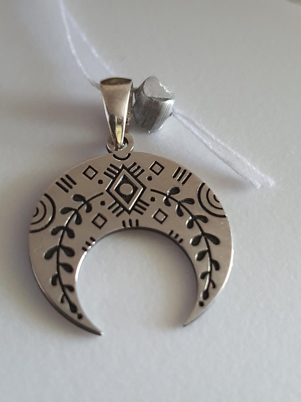 Підвіска срібна оберіг Лунниця вишиванка 925 проби (2745287728) - фото 7