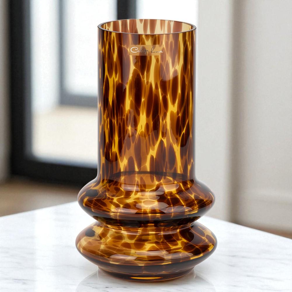 Ваза Modern Искры янтаря 24 см Коричневый (9269-002)