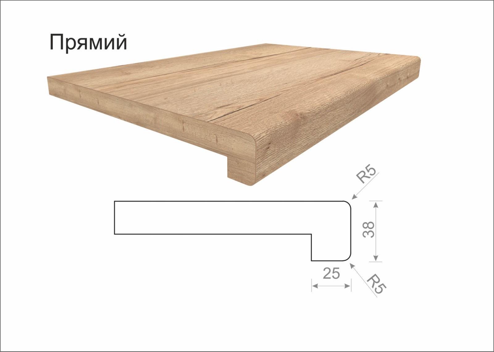 Подоконник деревянный Alber Standart 450 мм Каштан песочный (ASKP-450) - фото 6