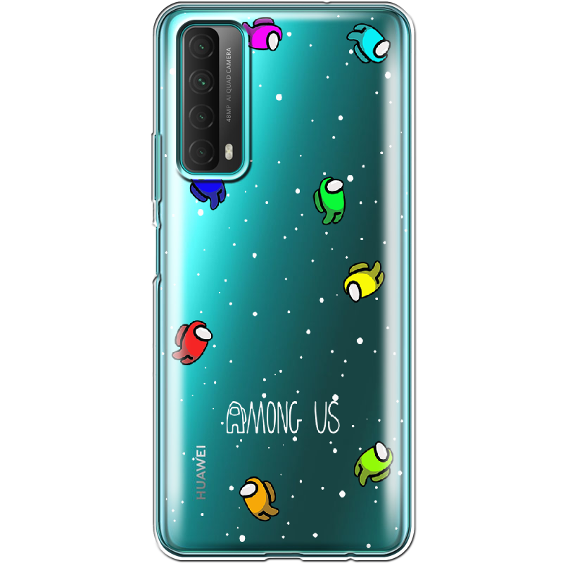 Чехол Boxface Huawei P Smart 2021 Among Us Invisible Прозрачный силикон (41133-bk76-41133)