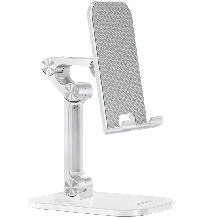 Тримач для телефонів Hoco PH34 складаний настільний 4,7-13" White (533574)