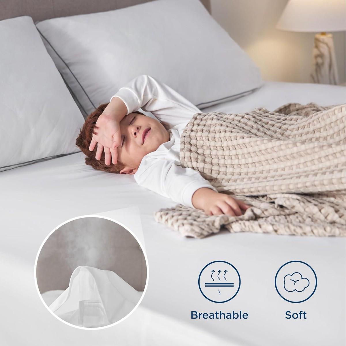 Простирадло на резинці Bimbo Аква-стоп для дитячого ліжечка 120х60 см - фото 7 Простирадло на резинці Bimbo Аква-стоп для дитячого ліжечка 120х60 см - фото 7