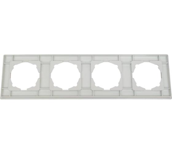 Рамка 4-местная Gunsan Eqona 1401100000145 Белый - фото 2 Рамка 4-местная Gunsan Eqona 1401100000145 Белый - фото 2