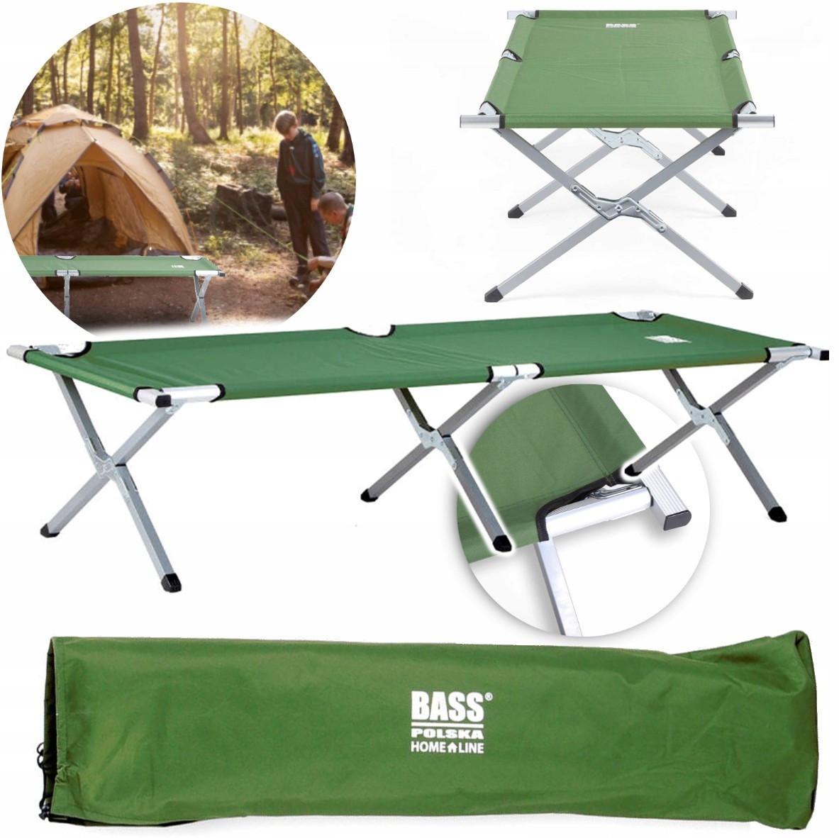 Ліжко з чохлом Bass Polska BH 31001 розкладне туристичне 190х70х45 см Зелений - фото 2 Ліжко з чохлом Bass Polska BH 31001 розкладне туристичне 190х70х45 см Зелений - фото 2