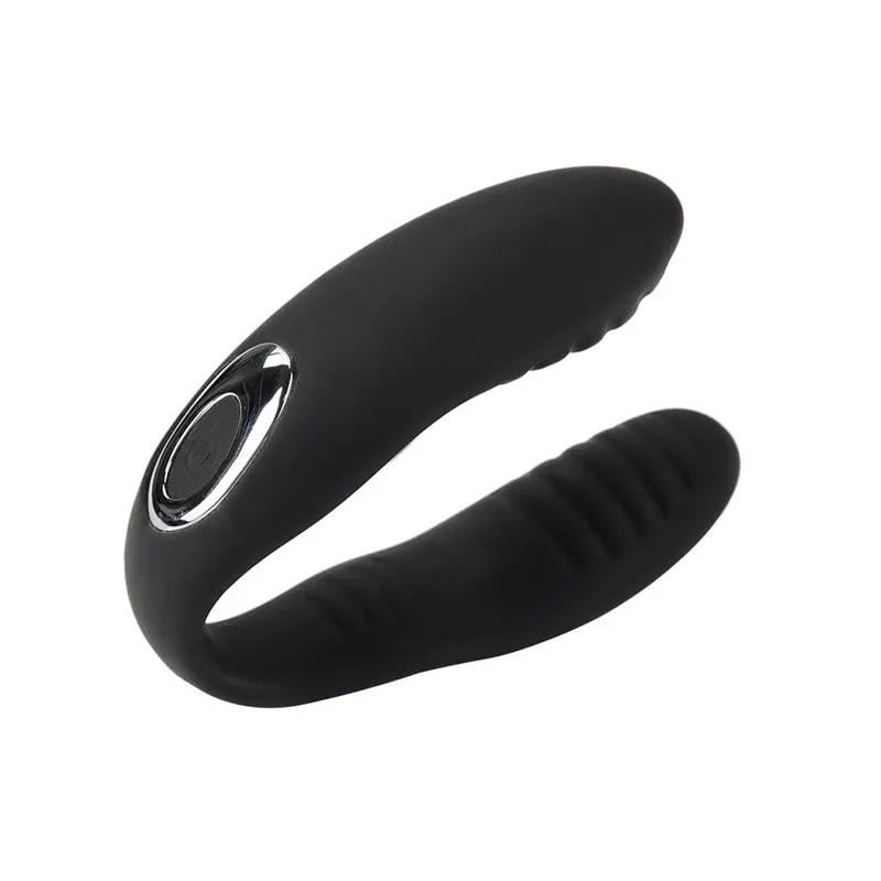 Вибратор двойной USB Черный (Black_DL-GD049)
