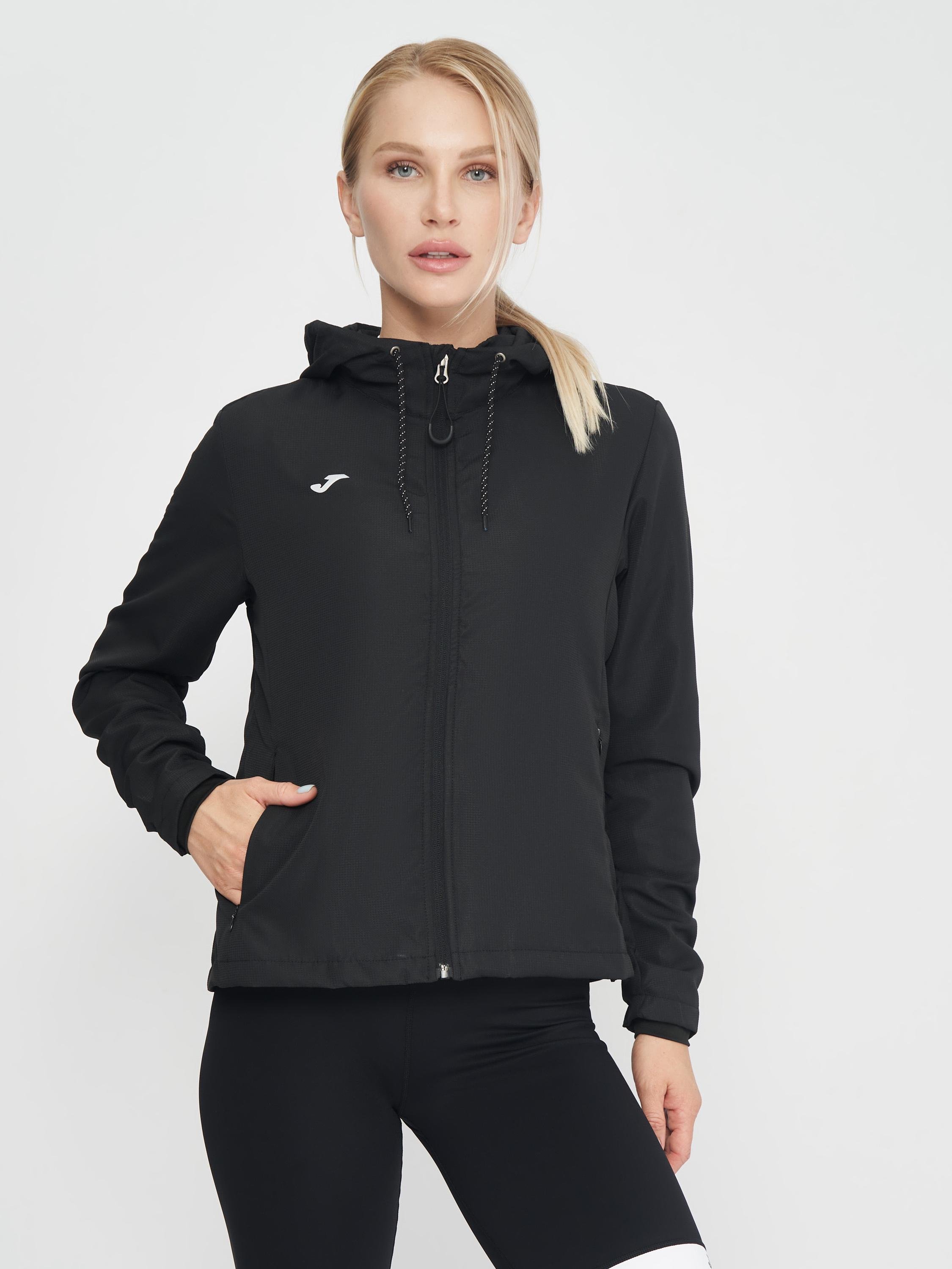 Куртка ветрозащитная женская Joma 901618.100 Zero Windbreaker S Black (8445456181460)