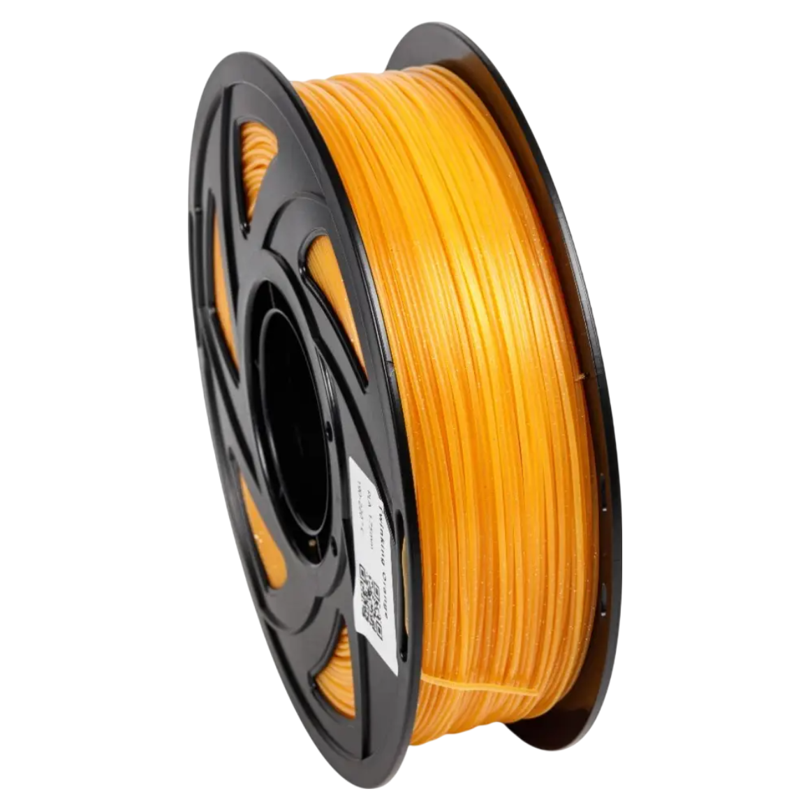 Пластик UA3D PLA Twinkling 1,75 мм 1 кг Помаранчевий блискучий