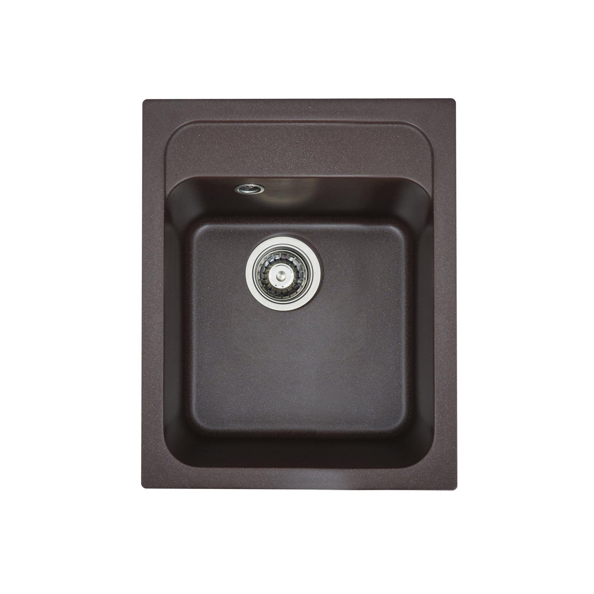 Мойка для кухни гранитная Platinum 4050 RUBY глянцевая Мокко