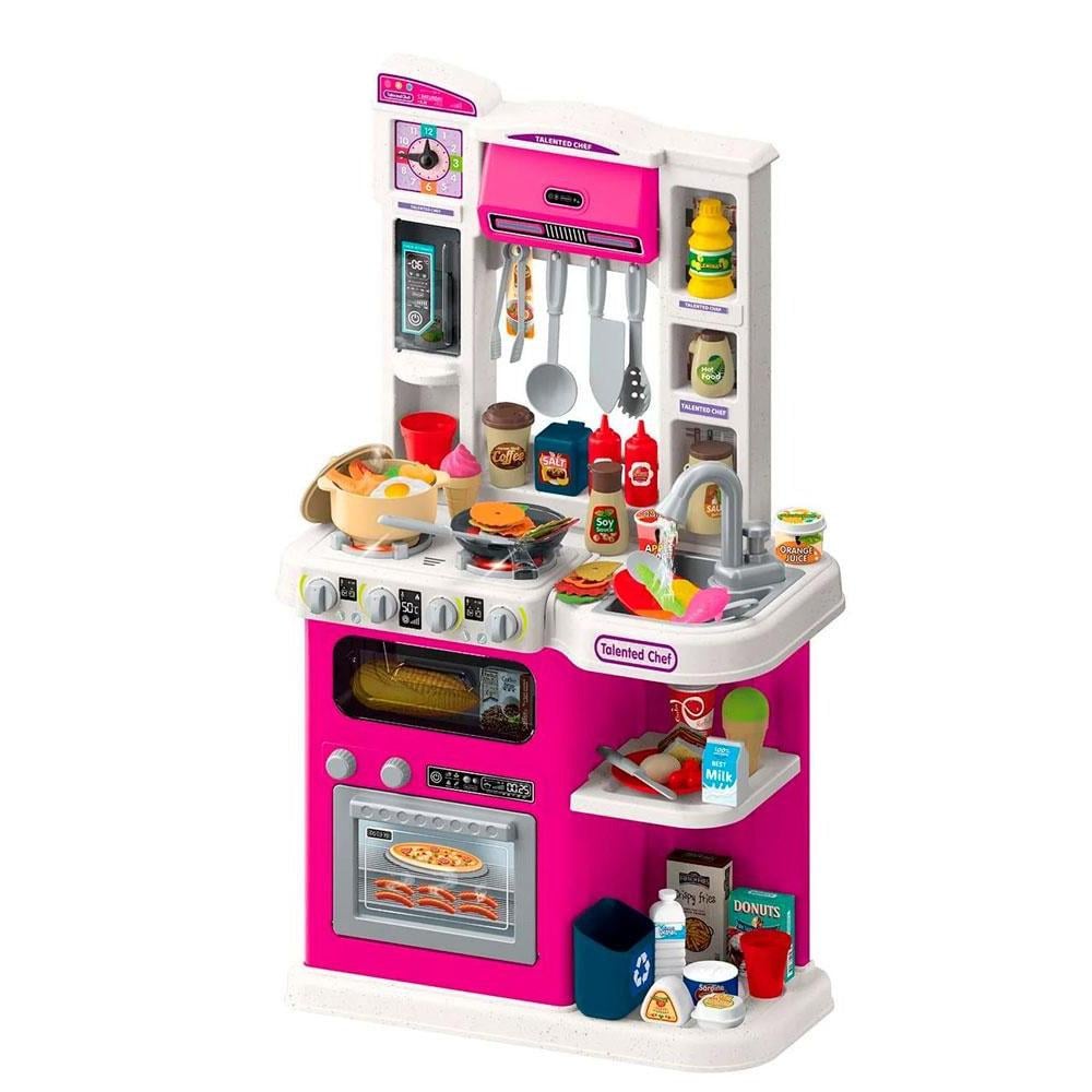 Детский игровой набор Интерактивная кухня 922-177 подача воды парогенератор свето-звук 92 пр. (157213) Детский игровой набор Интерактивная кухня 922-177 подача воды парогенератор свето-звук 92 пр. (157213)